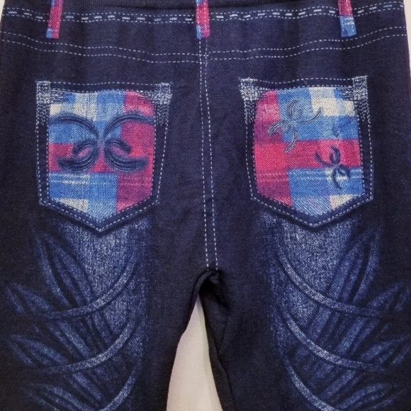 High Rise Jeggings Punky Plaid Stretch Skinny - Picture 7 of 7